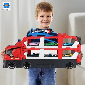 Carrier Truck Race Track Toddler Toys, Transport Truck Car Toy Foldable Track for Kids · TV10114 · product photo 13 of 15