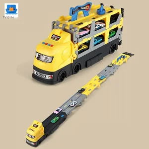 Carrier Truck Race Track Toddler Toys, Transport Truck Car Toy Foldable Track for Kids · TV10114 · product photo 6 of 15