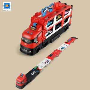 Carrier Truck Race Track Toddler Toys, Transport Truck Car Toy Foldable Track for Kids · TV10114 · product photo 7 of 15