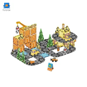 Ensembles de carreaux magnétiques pour enfants, STEM Montessori Toy