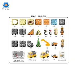 Engineer Magnetic Tile Sets For Kids, STEM Montessori Toy · TV10104 · product photo 2 of 6