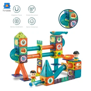 Magnetic Tiles Marble Run, 3D Magnetic Building Blocks Set Race Track Toy for Kids · TV10090 · product photo 2 of 5