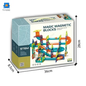 Magnetic Tiles Marble Run, 3D Magnetic Building Blocks Set Race Track Toy for Kids · TV10090 · product photo 5 of 5