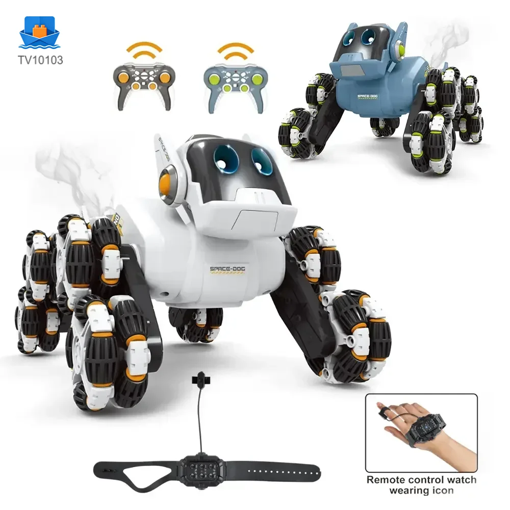 Remote Control 8-Wheel Climbing Mechanical Robot Dog-RC Dog Toy · TV10103 · product photo 1 of 11