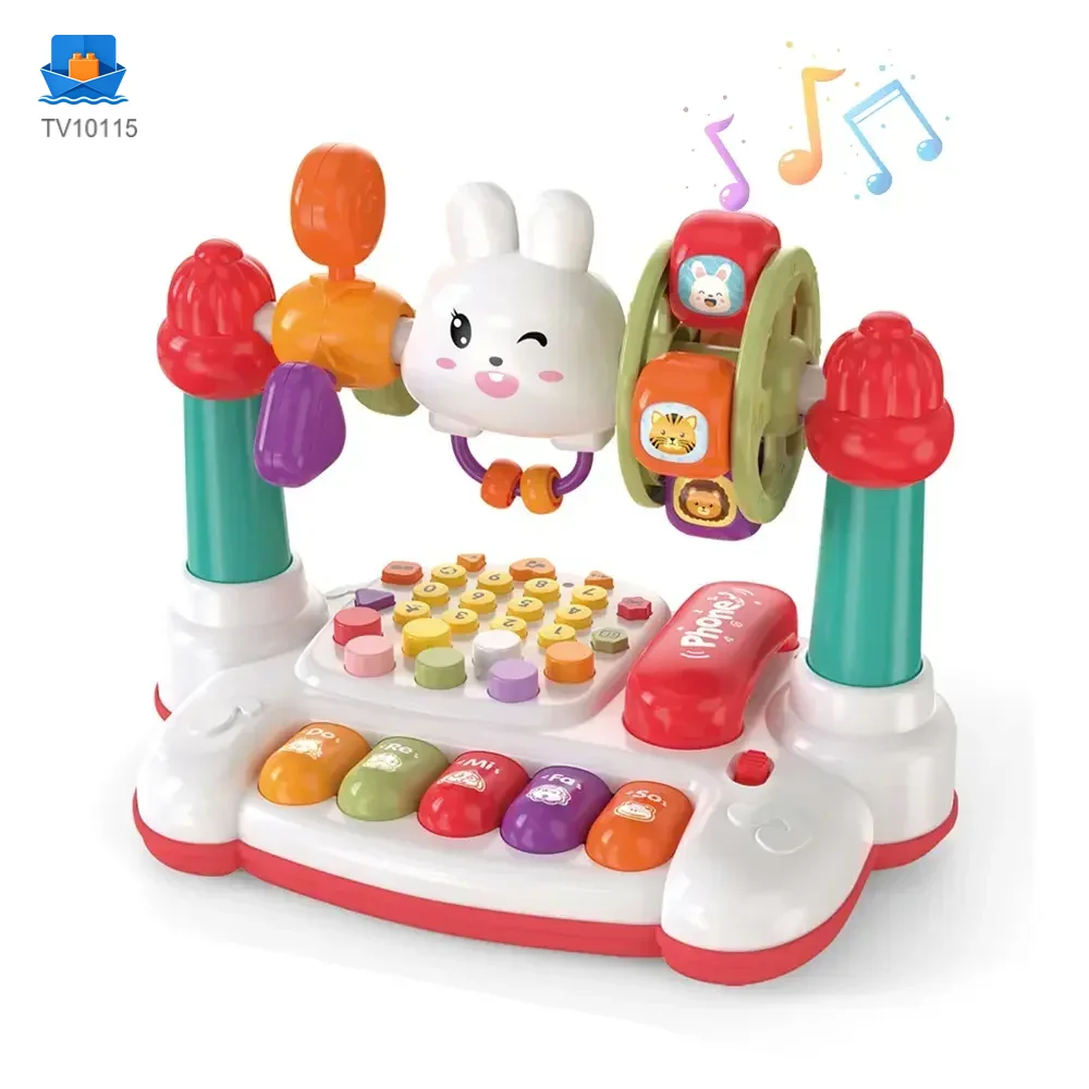 Cartoon Baby Interactive Music Light Keyboard Telephone Toy · TV10115 · product photo 1 of 8