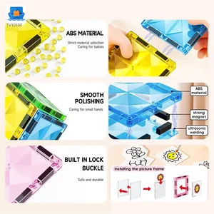 Pink Princess Castle Magnetic Tiles Building Blocks · TV10100 · product photo 4 of 7