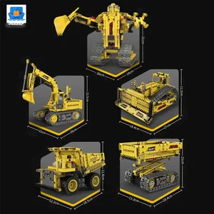 5-in-1 Engineering Building Set With RC & APP, STEM Educational Toy · TV10101 · product photo 2 of 10