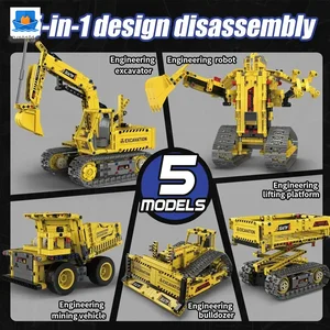 5-in-1 Engineering Building Set With RC & APP, STEM Educational Toy · TV10101 · product photo 9 of 10