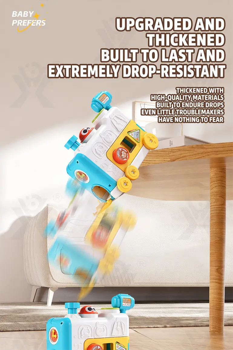 6-in-1 Multi-Function Activity Train Toy, Baby Montessori Sensory · TV10046 · detail image 7 of 10