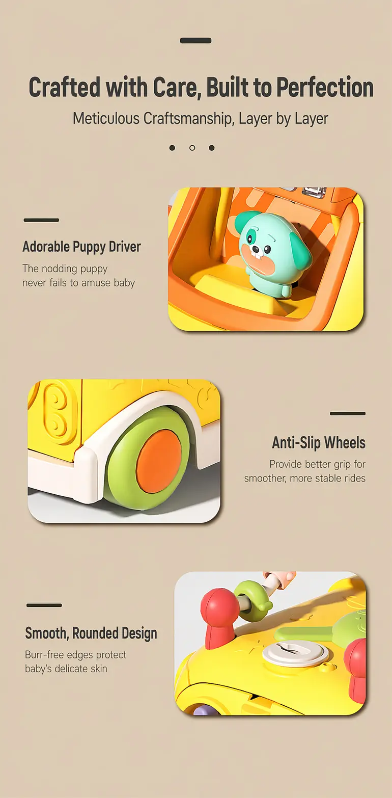 Activity Shape Sorting Bus, Educational Baby Musical Toy · TV10042 · detail image 7 of 9
