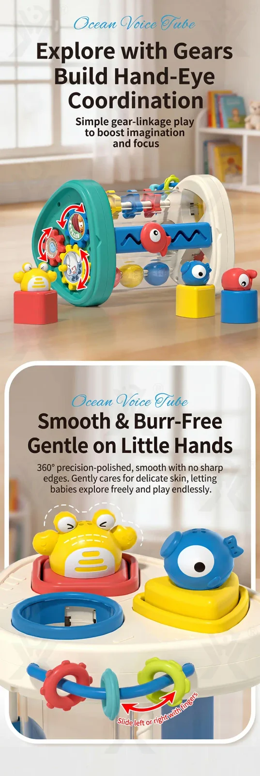 Multifunctional Baby Shape Sorter Hooty Sound Tube Toy · TV10038 · detail image 5 of 9