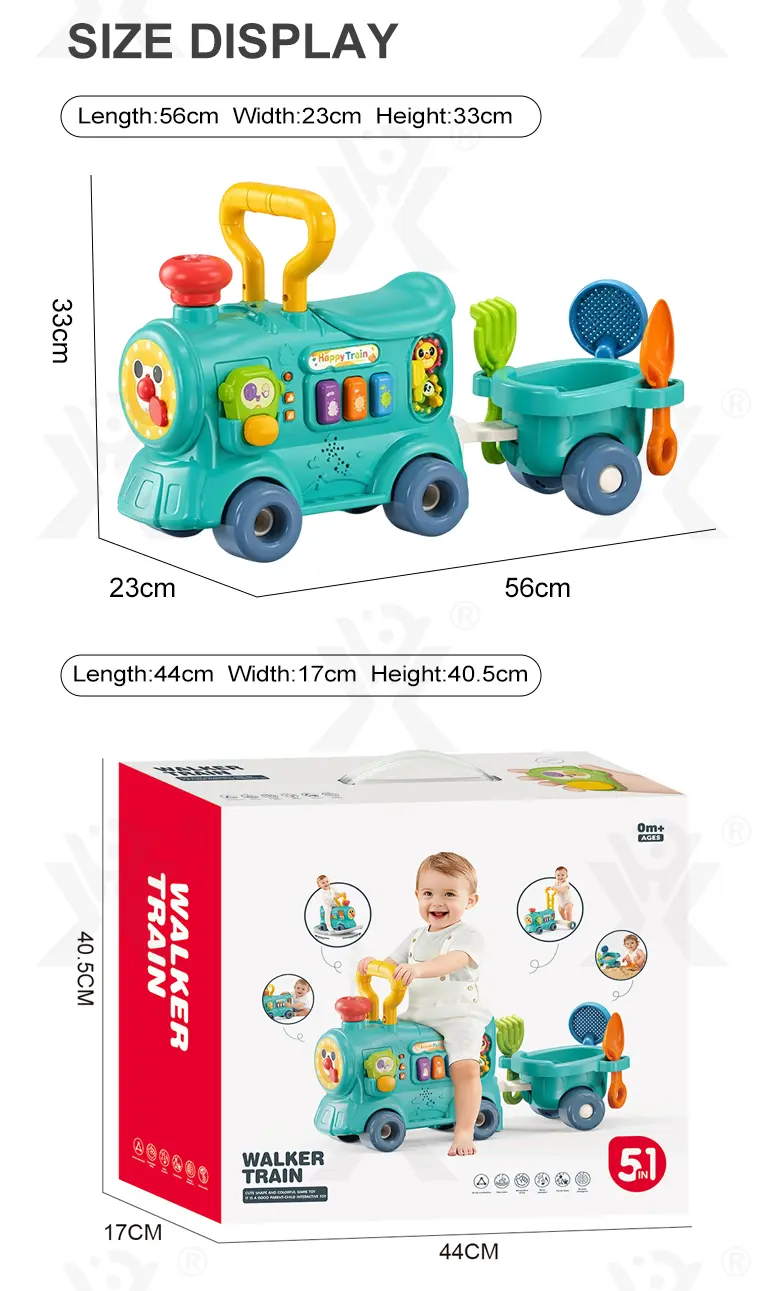 Multifunctional Baby Steam Walker Train Toy, 5-in-1 Activity Ride Toy · TV10044 · detail image 8 of 8