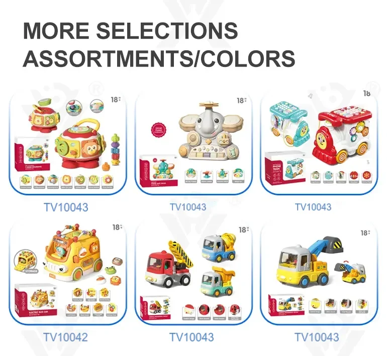 Take-Apart Busy Bus, 6-in-1 Baby Activity Cube Bus Toy with Lights & Music · TV10043 · detail image 10 of 11