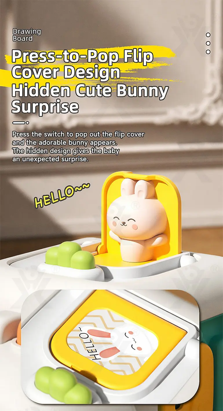 Take-Apart Busy Bus, 6-in-1 Baby Activity Cube Bus Toy with Lights & Music · TV10043 · detail image 4 of 11