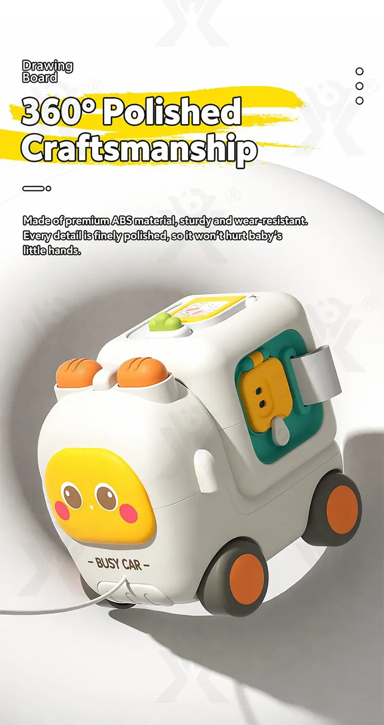 Take-Apart Busy Bus, 6-in-1 Baby Activity Cube Bus Toy with Lights & Music · TV10043 · detail image 7 of 11