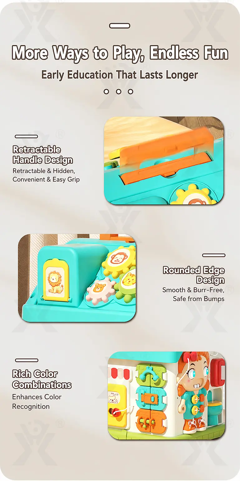 Montessori Busy House Activity Toy for Toddler · TV10051 · detail image 10 of 12