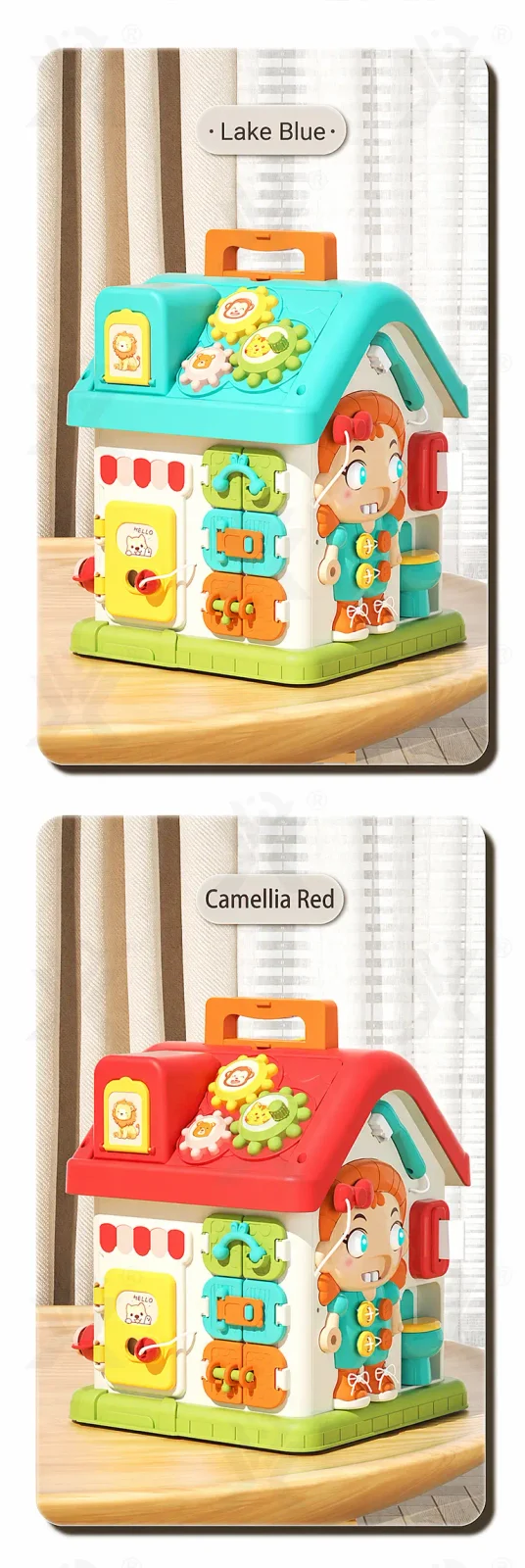 Montessori Busy House Activity Toy for Toddler · TV10051 · detail image 9 of 12
