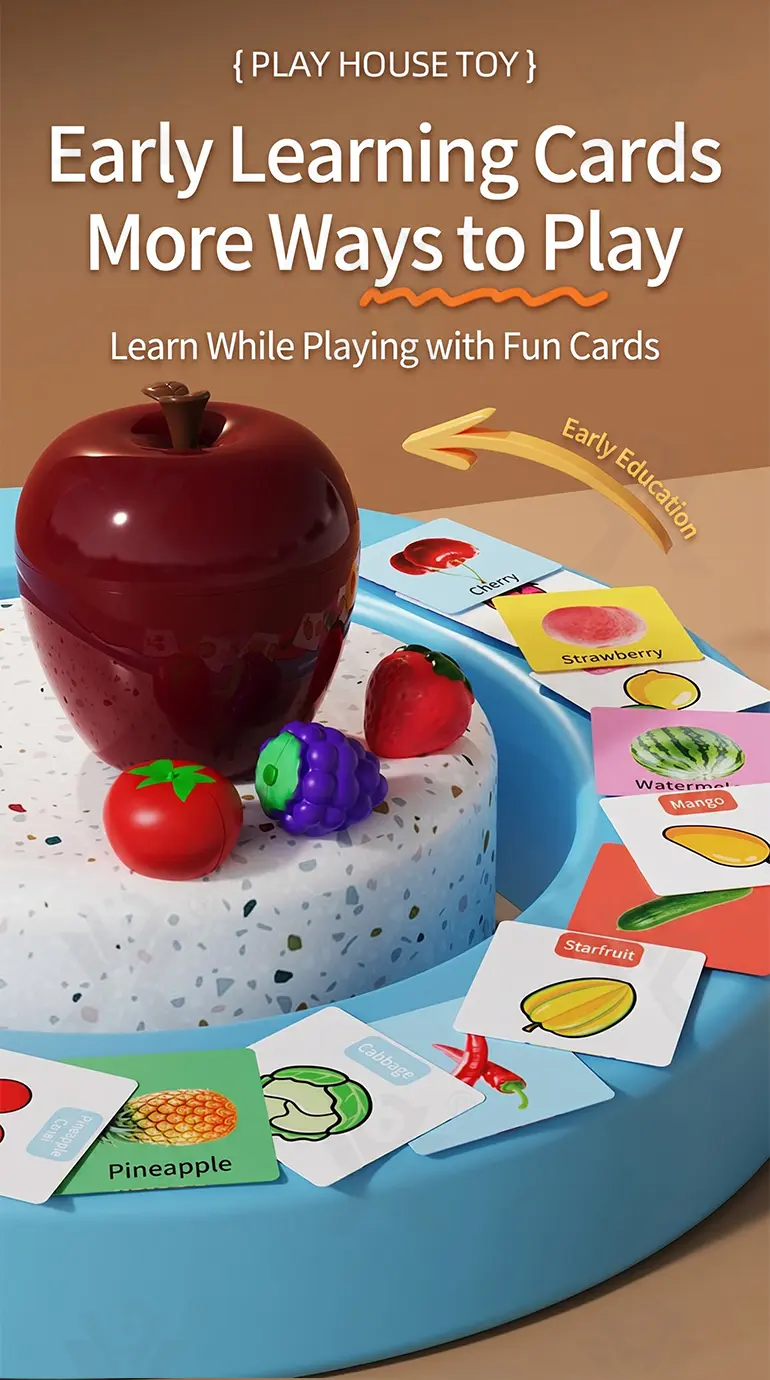 Pretend Play Kitchen Cutting Fruits Vegetables Toys · TV10055 · detail image 5 of 10
