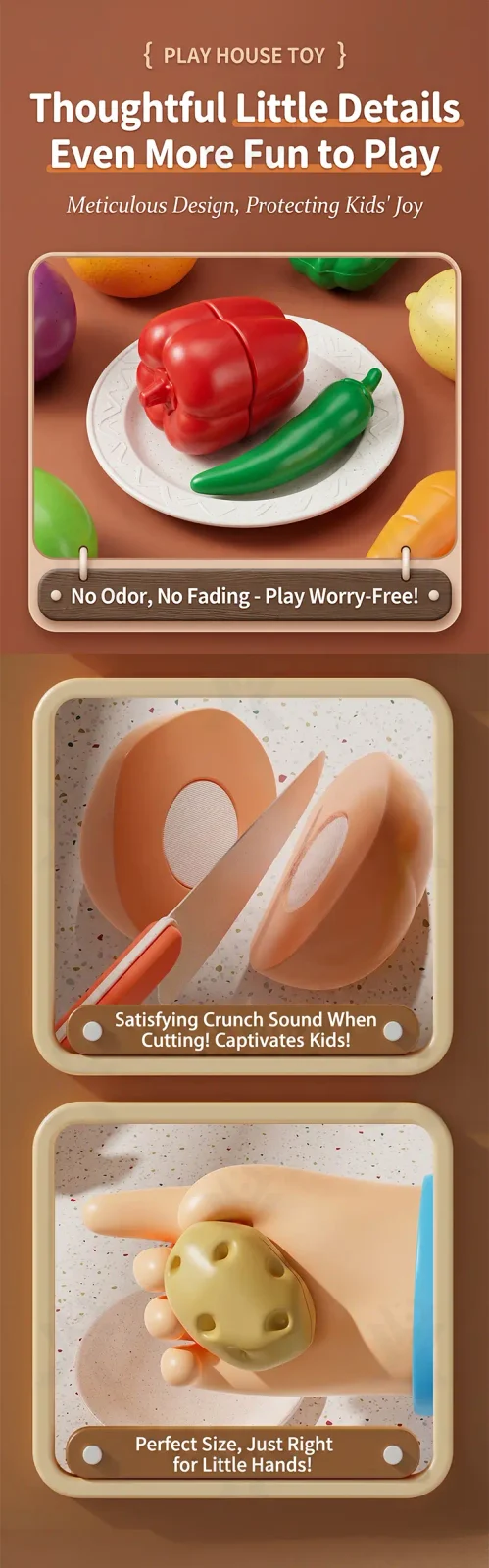 Pretend Play Kitchen Cutting Fruits Vegetables Toys · TV10055 · detail image 7 of 10