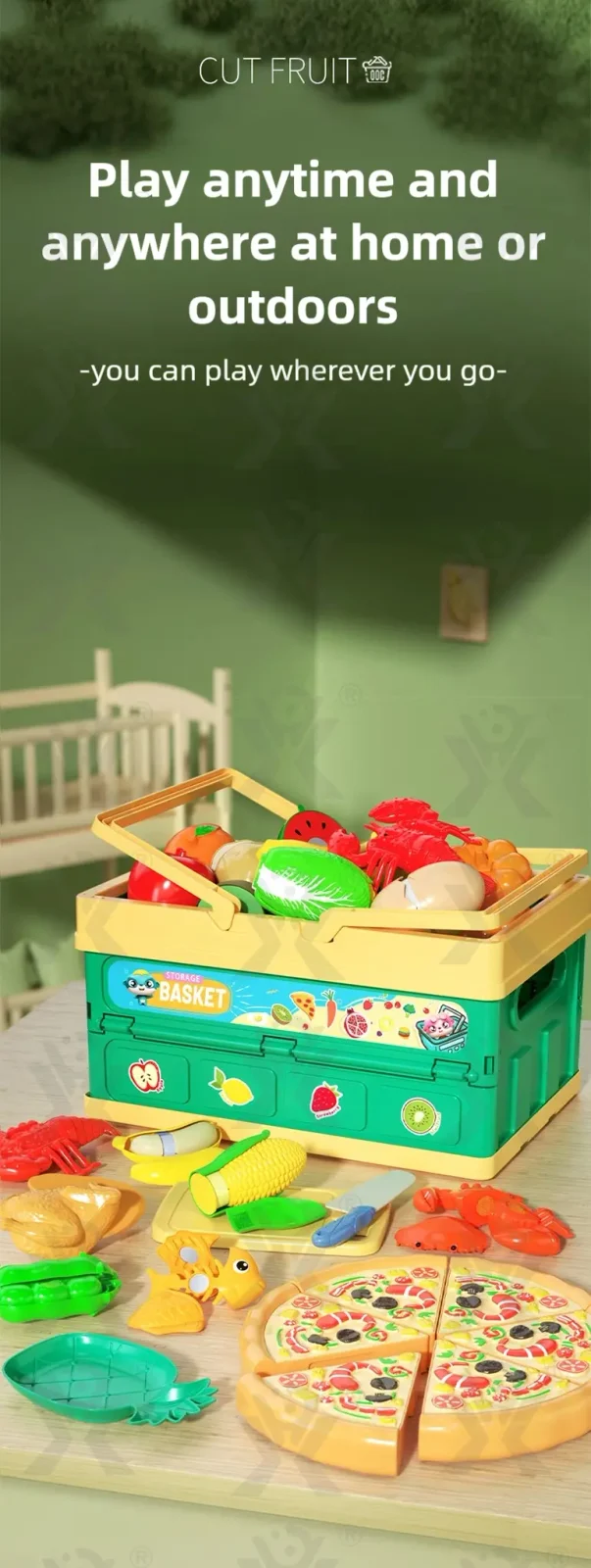 Cutting Pretend Play Food Toy Kitchen Pretend Play Set · TV10018 · detail image 5 of 10