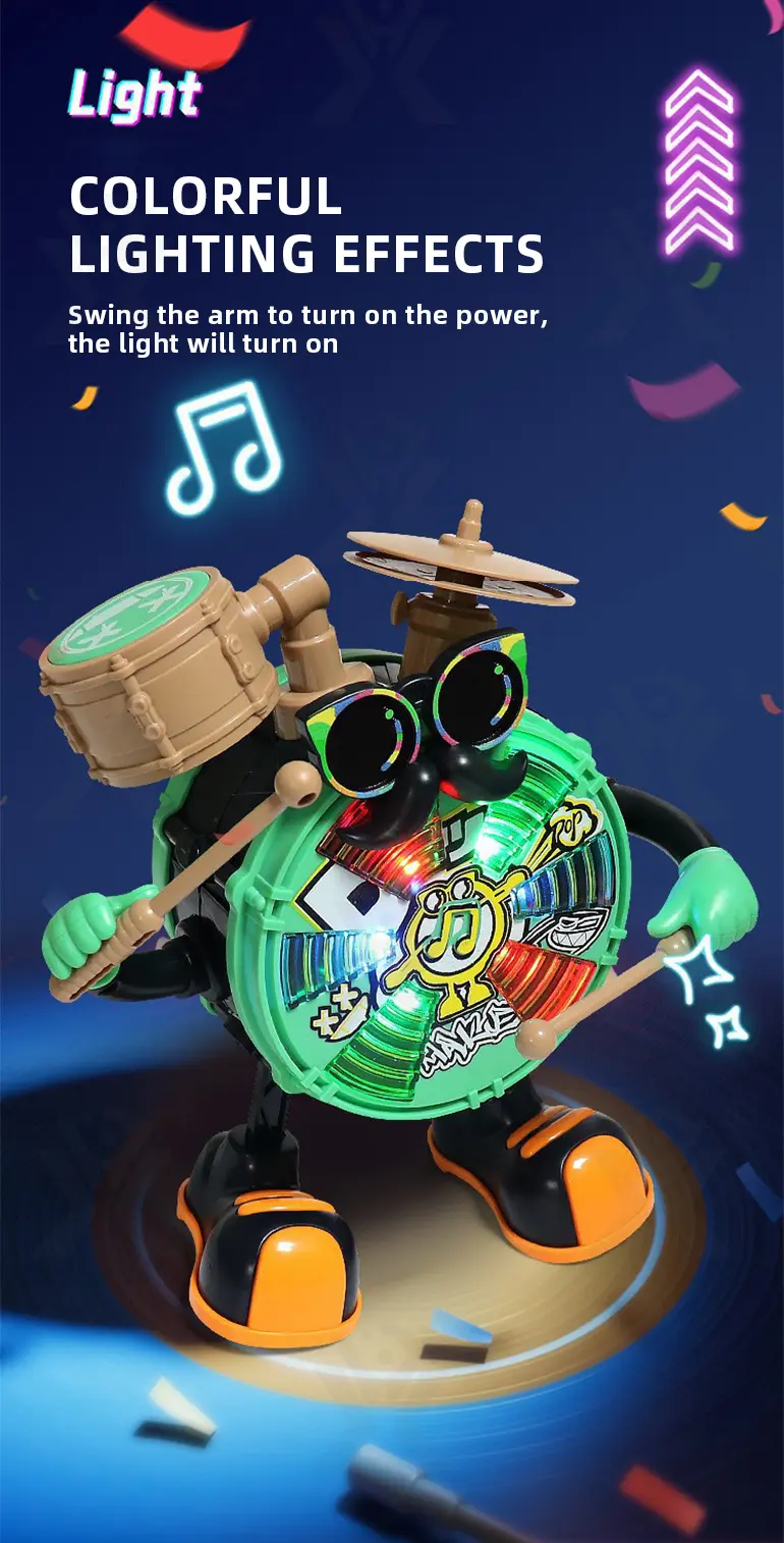 Baby Dancing Drum Instrument Electric Music Robot Toy · TV10031 · detail image 3 of 7