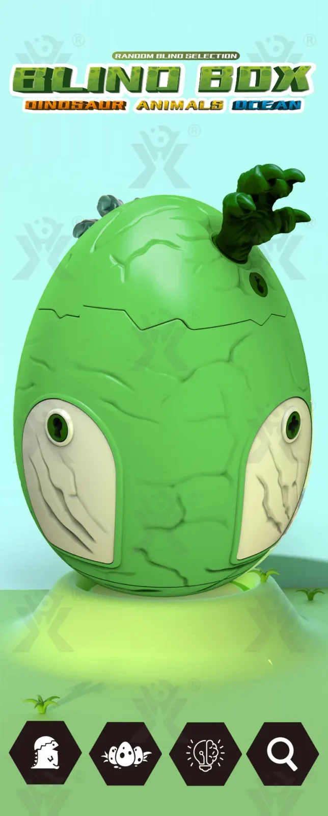 Articulated Dinosaur Egg Surprise Blind Box · TV10016 · detail image 1 of 4