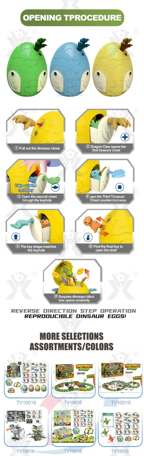 Articulated Dinosaur Egg Surprise Blind Box · TV10016 · detail image 3 of 4