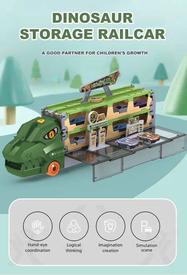Dinosaur Railcar Toy, Track Toy Sets Supply From China · TV10014 · detail image 1 of 5