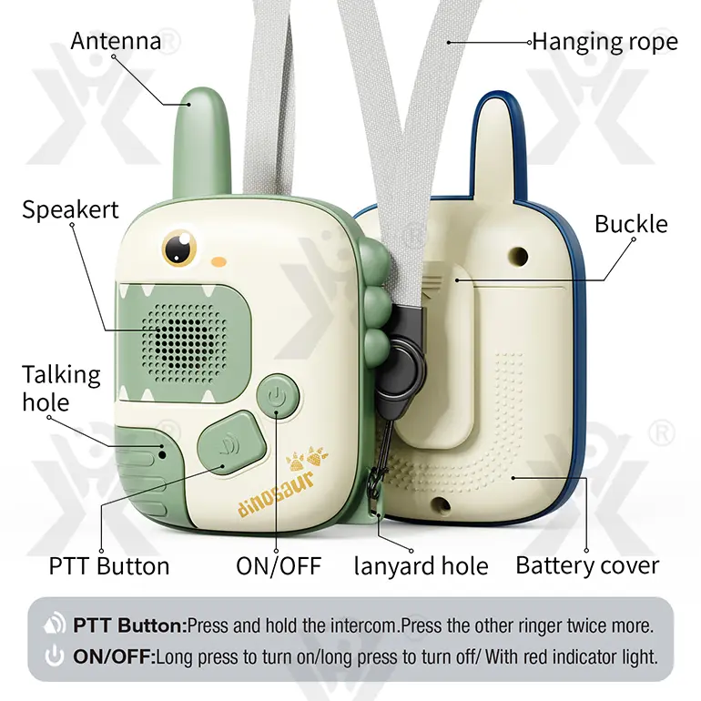 Dinosaur Walkie Talkies, 300M Range · TV10064 · detail image 2 of 8