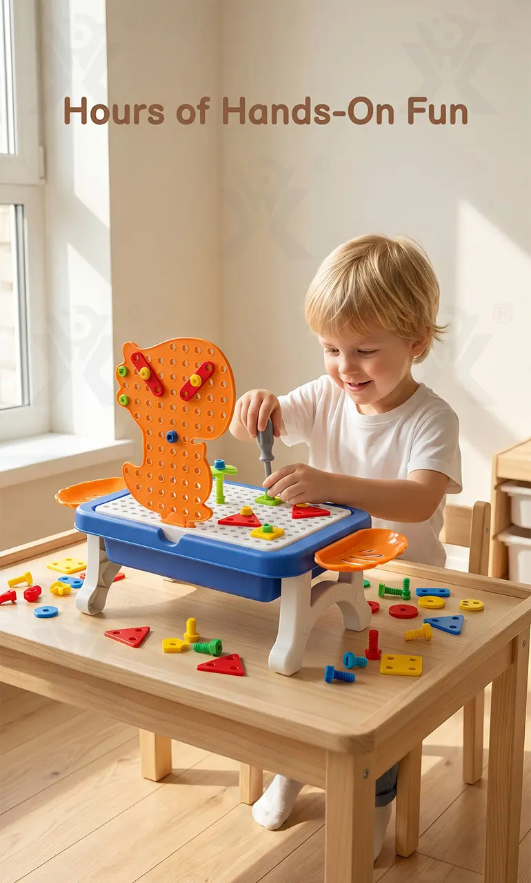 Educational Construction Table Toy & Magnetic Drawing Board · TV10035 · detail image 4 of 9