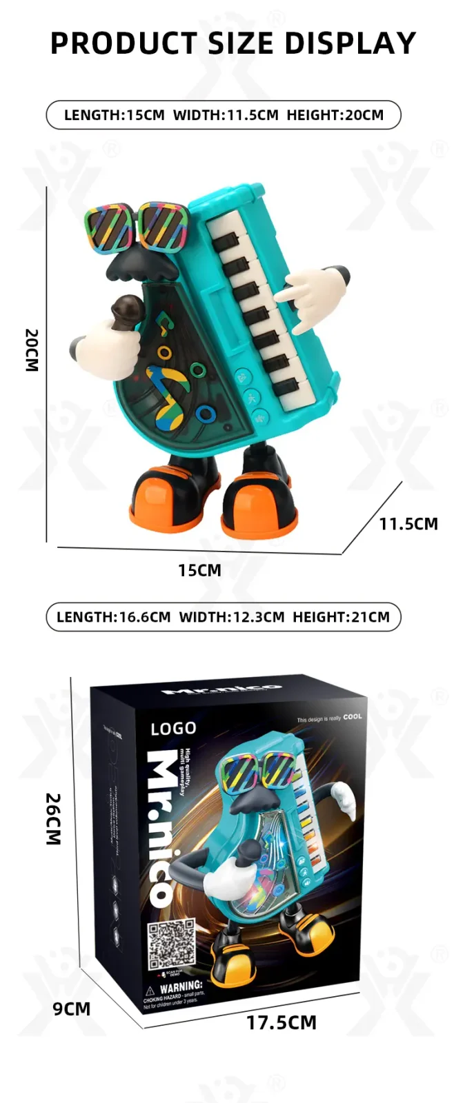 Kids Electric Dancing Piano Toy, Interesting and Funny · TV10032 · detail image 8 of 8
