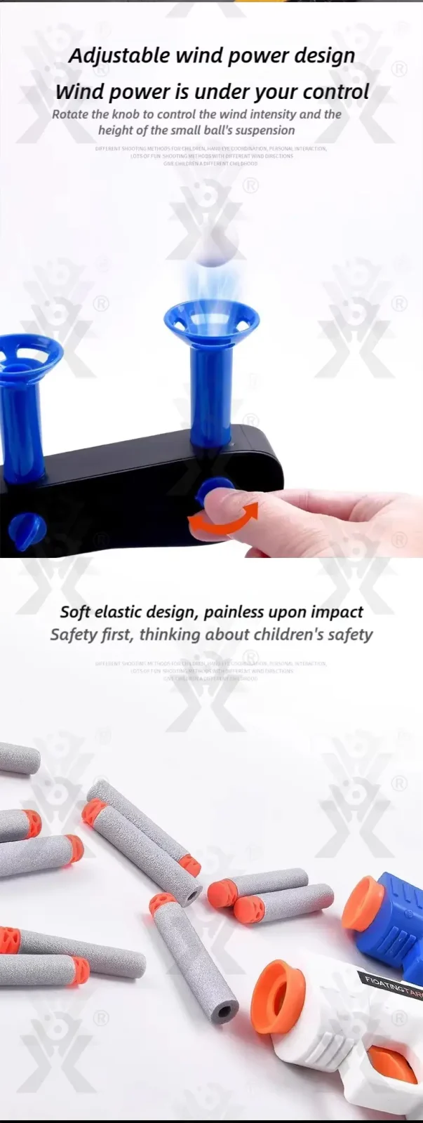 Floating Target Shooting Toy, Foam Ball Launcher Gun · TV10009 · detail image 2 of 5