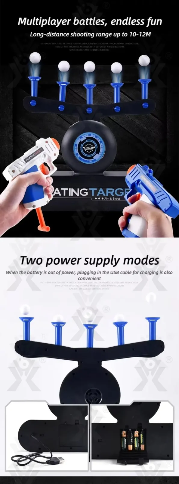 Floating Target Shooting Toy, Foam Ball Launcher Gun · TV10009 · detail image 3 of 5