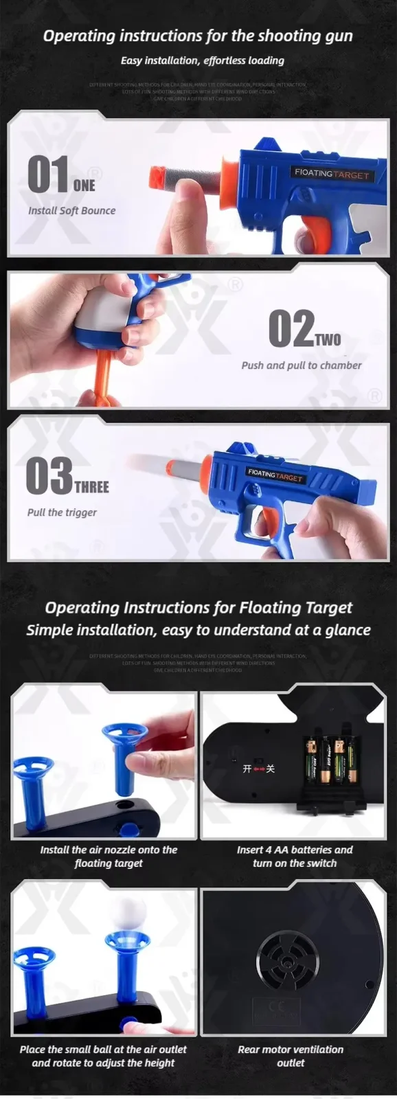 Floating Target Shooting Toy, Foam Ball Launcher Gun · TV10009 · detail image 4 of 5