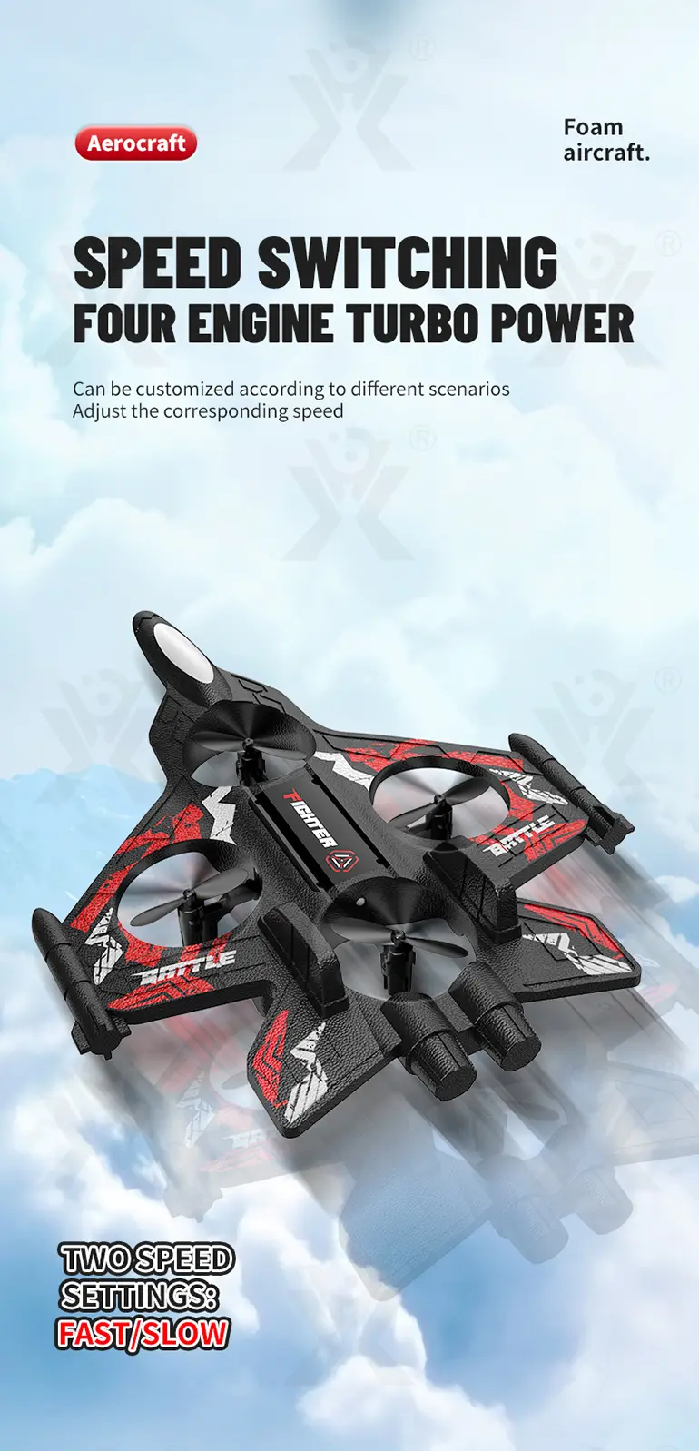 Foam RC Airplane, Bulk Fighter Jet · TV10054 · detail image 4 of 11