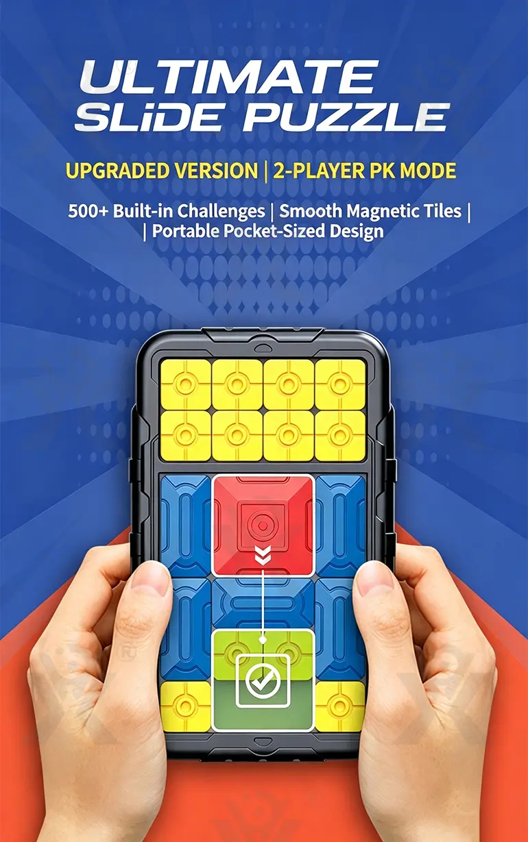 Sliding Block Game, Huarong Road Game · TV10060 · detail image 1 of 10