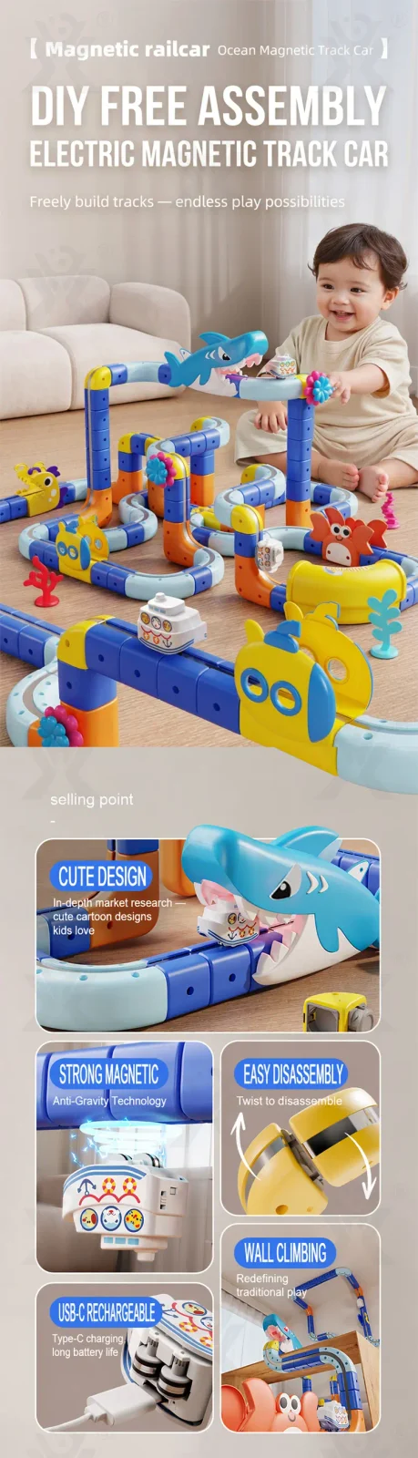 Magnetic Car Building Block, STEM Toy Factory Supply · TV10037 · detail image 1 of 12