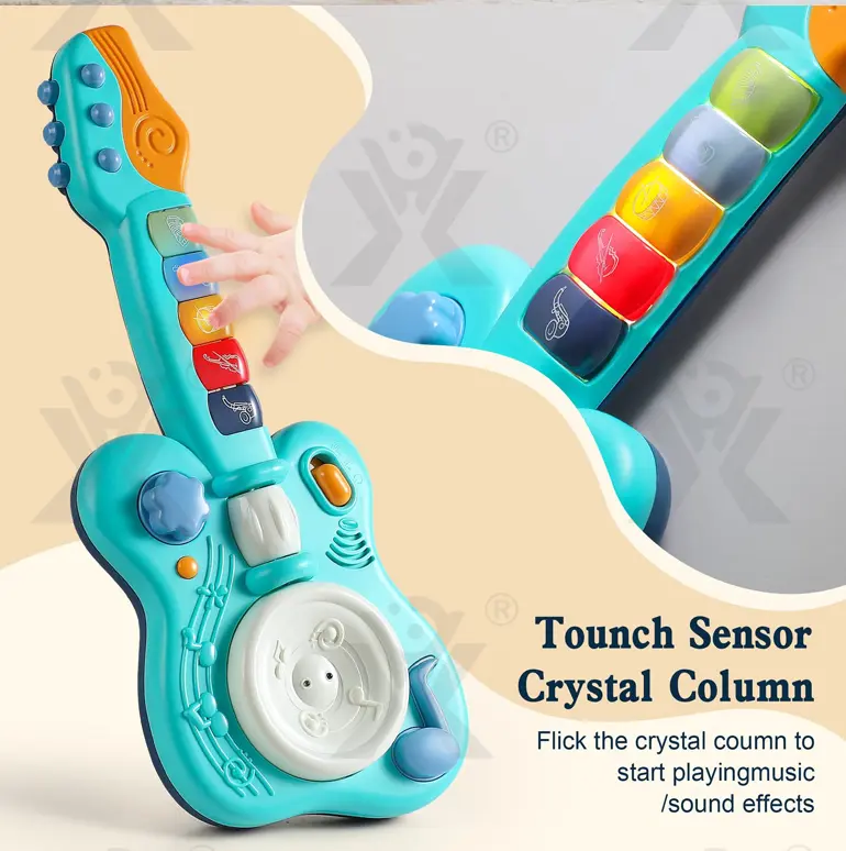 Kids’ Guitar Toys with LED Lights & Sound, Interactive Early Learning Supply · TV10058 · detail image 7 of 9
