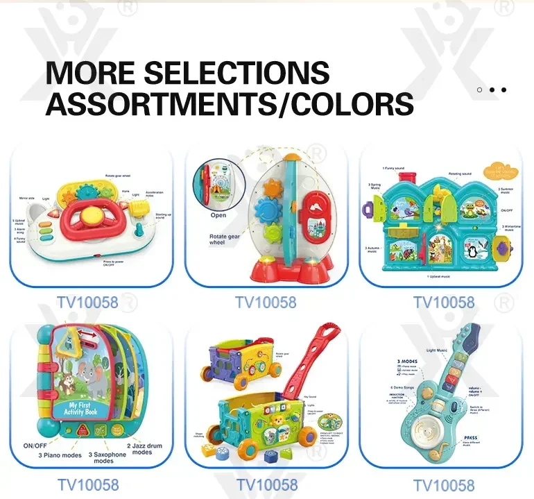 Kids’ Guitar Toys with LED Lights & Sound, Interactive Early Learning Supply · TV10058 · detail image 8 of 9