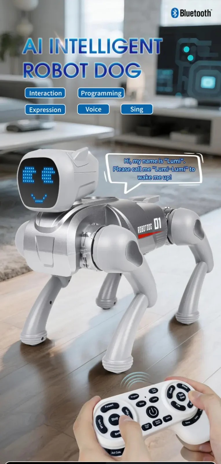 RC Smart Robot Dog Toy with Voice & App Control · TV10052 · detail image 1 of 14