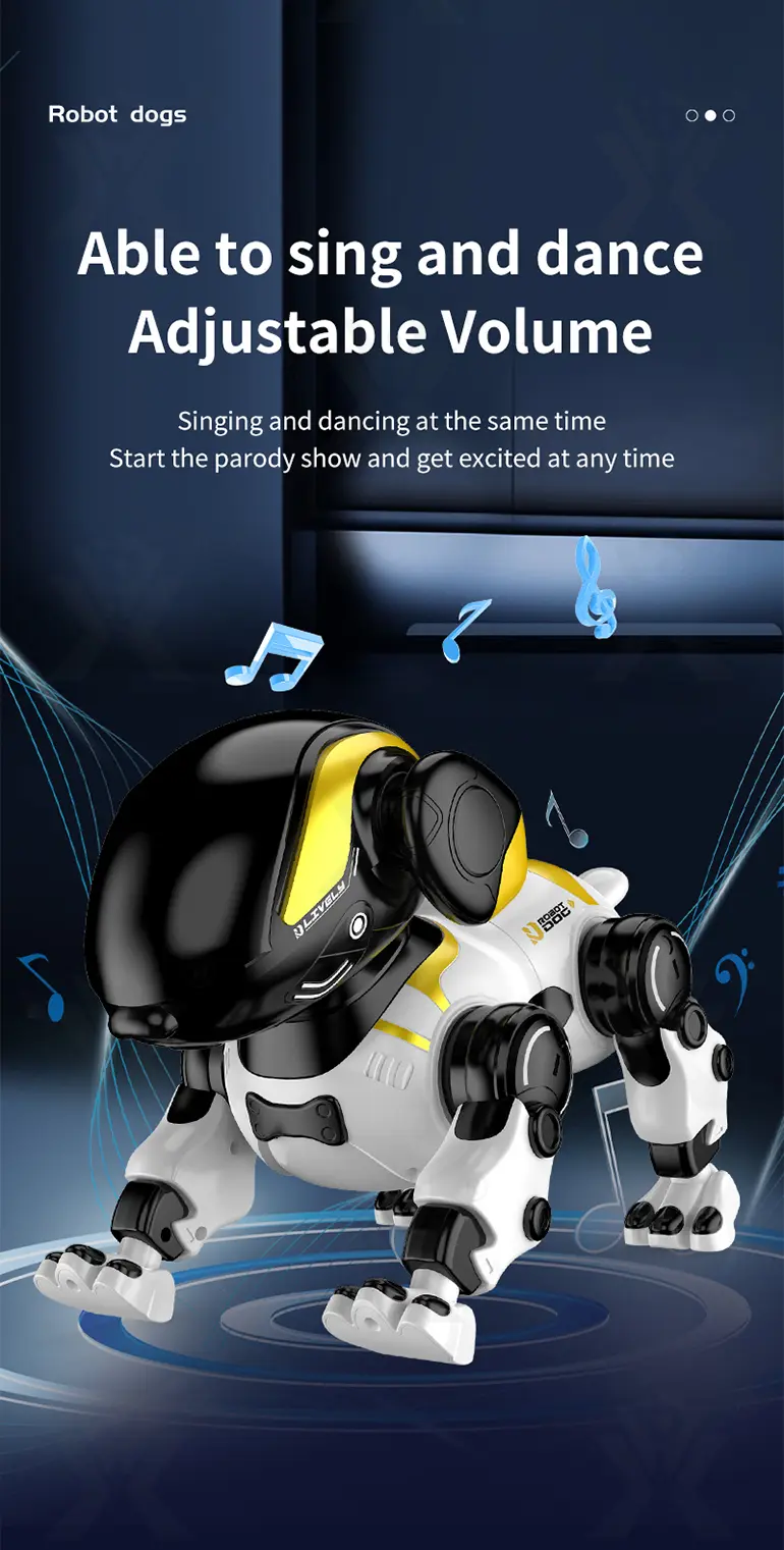 Smart Robot Dog Toy with Voice Control, Remote Control, LED Eyes, Multi-Function Interactive Pet · TV10040 · detail image 6 of 11