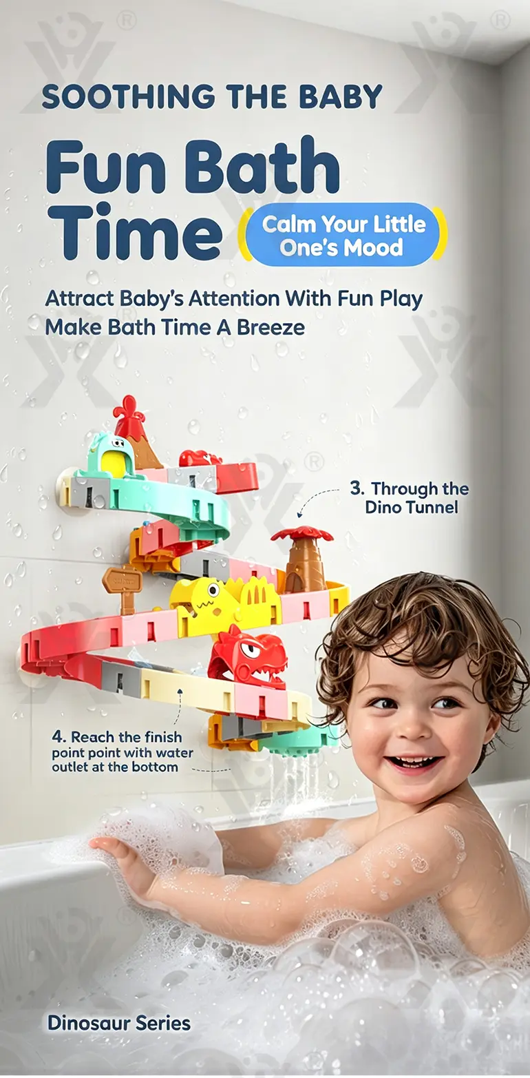 Bath Toys, Water Slide Building Toy for Toddlers · TV10062 · detail image 3 of 10