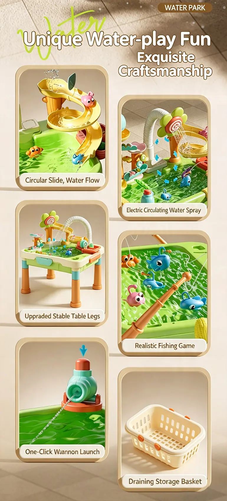 Water Table Toy, Children’s Play Sink Supply · TV10059 · detail image 2 of 12