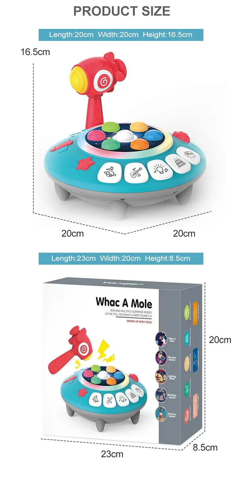 8-in-1 Whack A Mole Game Toy · TV10033 · detail image 9 of 9
