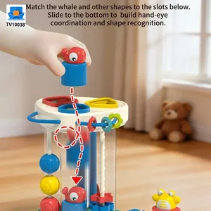 Multifunctional Baby Shape Sorter Hooty Sound Tube Toy · TV10038 · product photo 3 of 5