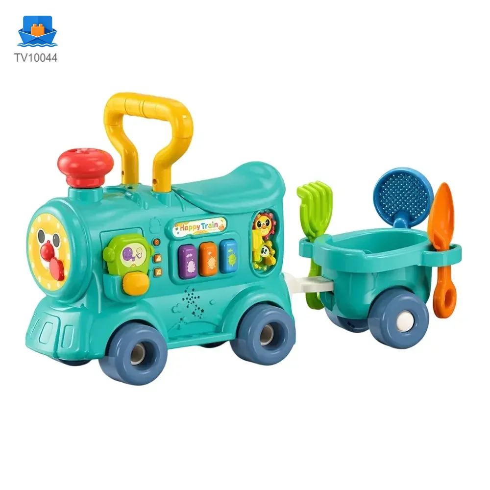 Multifunctional Baby Steam Walker Train Toy, 5-in-1 Activity Ride Toy · TV10044 · product photo 1 of 5