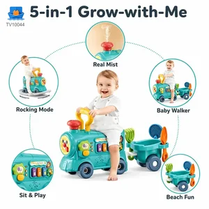Multifunctional Baby Steam Walker Train Toy, 5-in-1 Activity Ride Toy · TV10044 · product photo 2 of 5