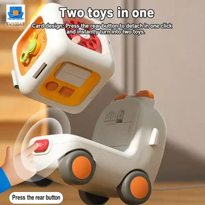 Take-Apart Busy Bus, 6-in-1 Baby Activity Cube Bus Toy with Lights & Music · TV10043 · product photo 2 of 5