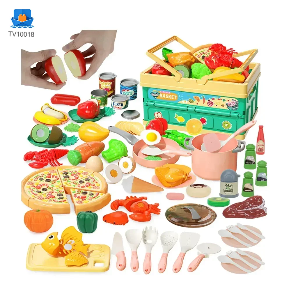 Cutting Pretend Play Food Toy Kitchen Pretend Play Set · TV10018 · product photo 1 of 7