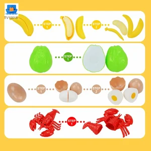 Cutting Pretend Play Food Toy Kitchen Pretend Play Set · TV10018 · product photo 4 of 7